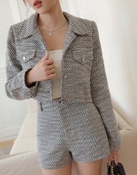 Vintage Tweed Blazer Jacket