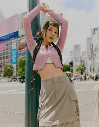 【SHIUAN'S DESIGN】Retro Straight Double Zip Knit Top