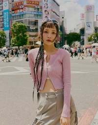 【SHIUAN'S DESIGN】Retro Straight Double Zip Knit Top