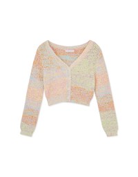 Colorful Rainbow Mixed Knit Top