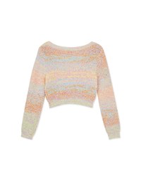 Colorful Rainbow Mixed Knit Top