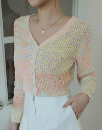 Colorful Rainbow Mixed Knit Top