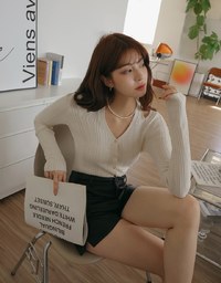 Halter Neck Hollow Knit Top