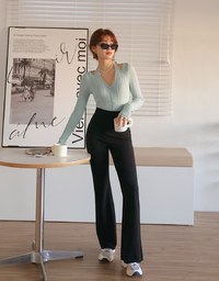 Halter Neck Hollow Knit Top