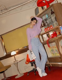 V Neck Fluffy Sweater Knit Top