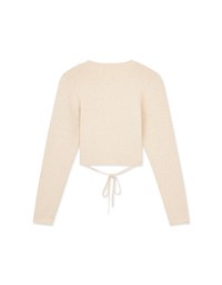 Cross Straps Knit Top