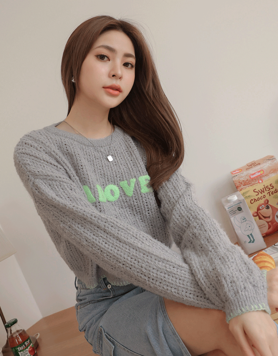 Alphabet Stitched Sweater