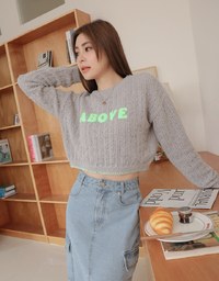 Alphabet Stitched Sweater