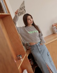 Alphabet Stitched Sweater