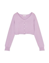 V Neck Knit Button-up Top