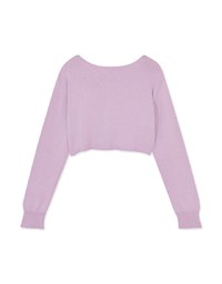 V Neck Knit Button-up Top