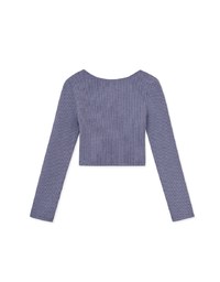 Sweetheart Neckline Knit Fitted Top