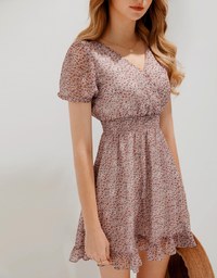 Floral Fishtail Mini Dress