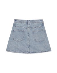 Vintage Pleated Jeans Denim Skirts