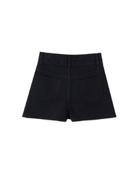 Double Button Jeans Denim Shorts