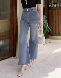 High Waisted Jeans Denim Flare Pants