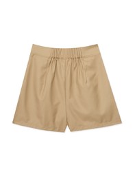 Casual Double Belt Slit Cargo Skort