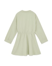 Crossover Lapel Shirt Dress