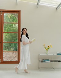 Chiffon Ruched Mermaid Long Dress