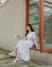 Chiffon Ruched Mermaid Long Dress