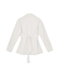 Multilayered Back-Tied Style Blouse Shirt