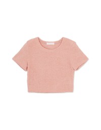 Textured Round Neck Knit Top