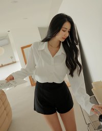 Faux 2 Piece Layer Sheer Top