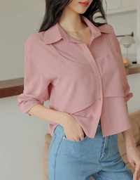 Faux 2 Piece Layer Sheer Top