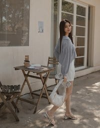 Cooling Sheer Double Pocket Blouse