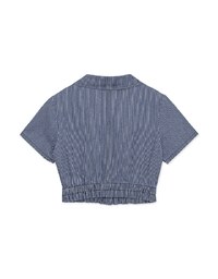 Straight Line Jeans Denim Fitted Blouse