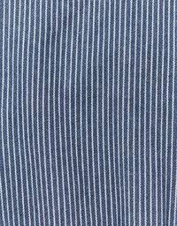 Straight Line Jeans Denim Fitted Blouse