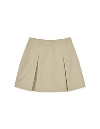 Textured Wide Pleated Suit Skirts