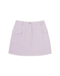 Minimalist Knit Tweed Skirts