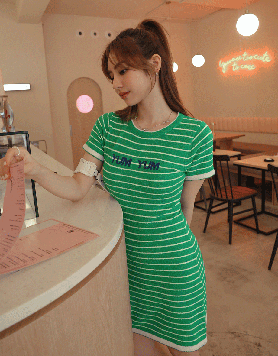 Alphabet Bodycon Dress