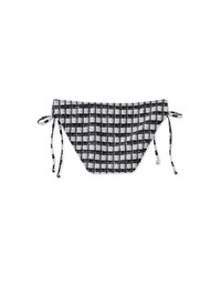 Checkered Printed Side Tie Bikini Bottom