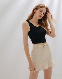 Classic Ribbed Round Neck Tank Top