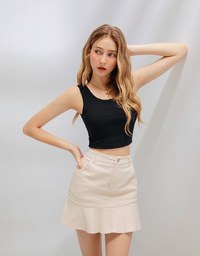 Classic Ribbed Round Neck Tank Top