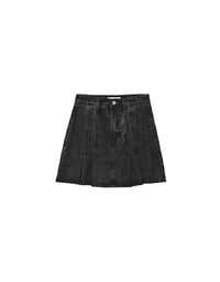 【Den!m LITE】Denim SKORT with Corset Waistline Extra High Waisted Pleated Jeans