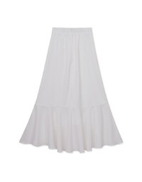 Soft sheer fishtail long skirt