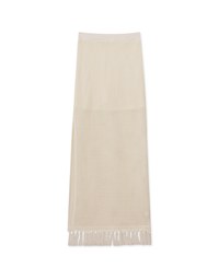 Bohemian Boho Style Tassel Knit Long Skirt