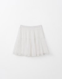 Silky Glow Satin Pleated Skirt