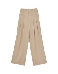 Slim Pleated Long Pants