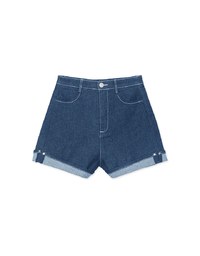 Fashionable Stitched Jeans Denim Short