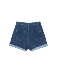 Fashionable Stitched Jeans Denim Short
