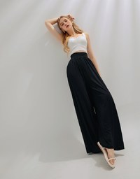 Airy Cool High Waisted Wide Pants Culottes