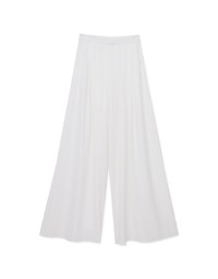 Stylish Pleated High Waisted Wide Pants Culottes