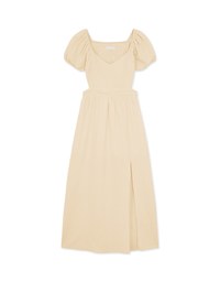 Heart Neckline Hollow Strap Long Dress