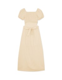 Heart Neckline Hollow Strap Long Dress