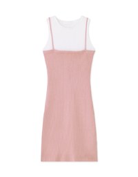 Faux 2 Piece Bodycon Knit Mini Dress