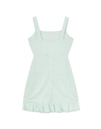 Embroidered Fishtail Vest Mini Dress